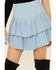 Free People Women's Ruffles In The Sand Skirt, Blue, hi-res