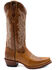 Image #2 - Ferrini Women's Mae Tall Western Boots - Snip Toe, Brown, hi-res