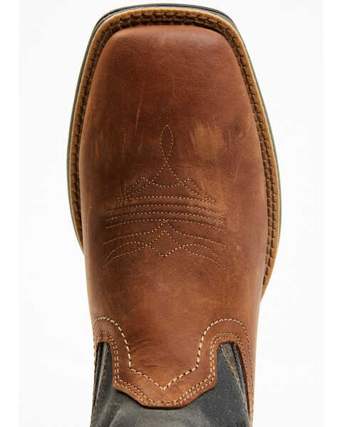 Image #6 - Brothers and Sons Men's Xero Gravity Lite Western Performance Boots - Broad Square Toe, Brown, hi-res