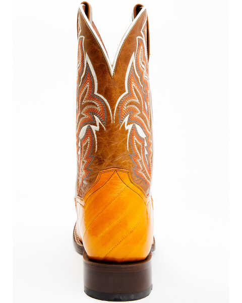 Image #5 - Dan Post Men's Buttercup Eel Exotic Western Boots - Broad Square Toe , Brown, hi-res