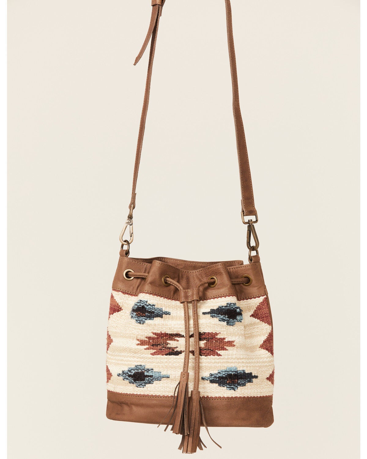 Image #2 - Shyanne Women's Summer Moon Southwestern Bucket Crossbody Bag, Tan, hi-res
