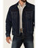 Image #3 - Wrangler Retro Men's Frontier Medium Wash Sherpa Lined Button Down Denim Jacket , , hi-res