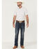 Image #2 - Moonshine Spirit Men's Cocopah Southwestern Print Short Sleeve Snap Western Shirt , White, hi-res