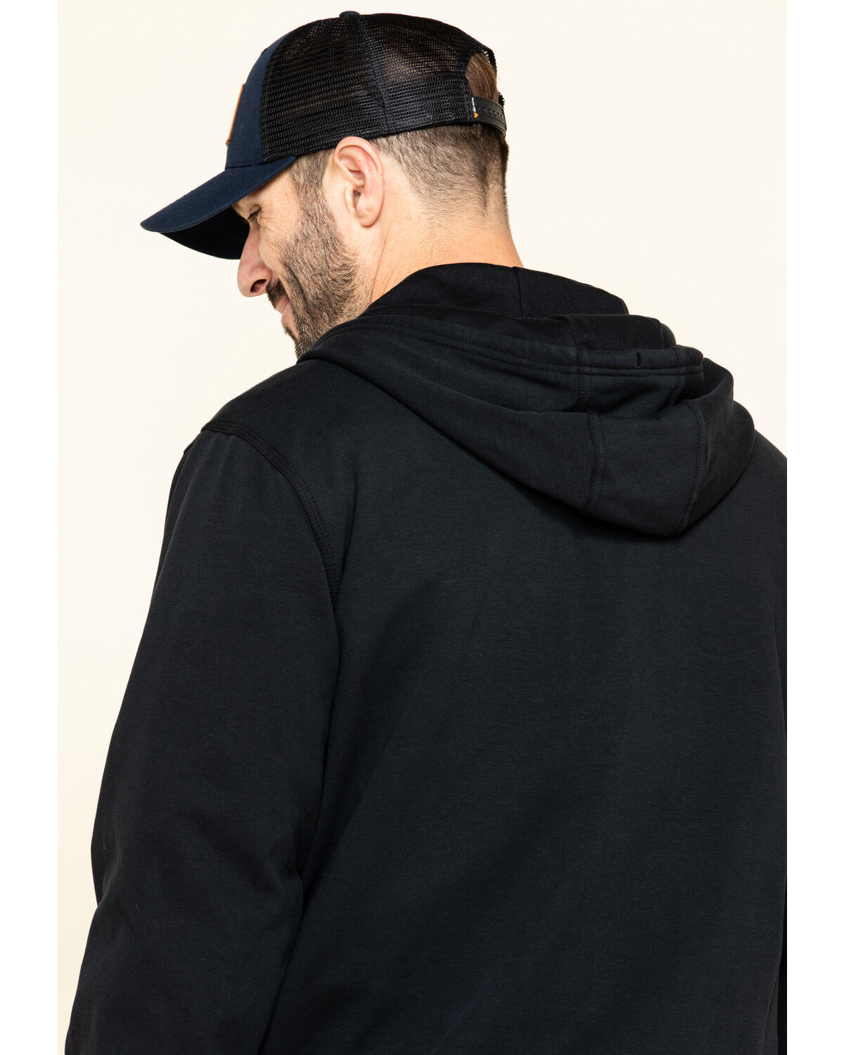 Image #5 - Hawx Men's FR Zip Up Fleece Work Hoodie - Tall, Black, hi-res