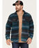 Image #1 - Gibson Men's Baja Horizontal Stripe Long Sleeve Button-Down Western Shirt , Charcoal, hi-res