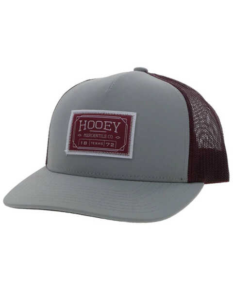 Hooey Men's Logo Trucker Cap, Grey, hi-res
