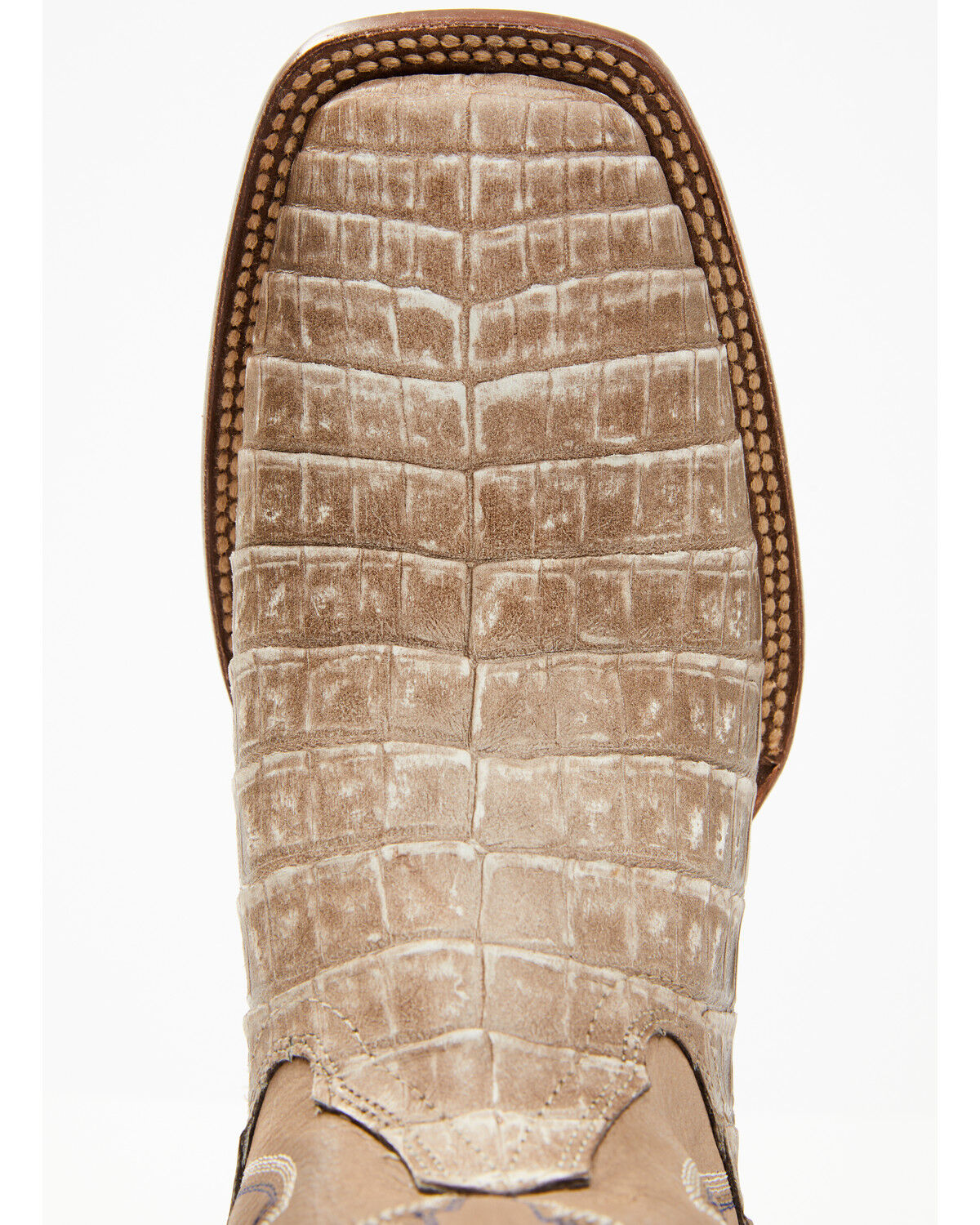 Image #6 - Cody James Men's Exotic Caiman Belly Western Boots - Broad Square Toe, Tan, hi-res