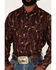 Image #3 - Rock & Roll Denim Paisley Stretch Long Sleeve Snap Shirt, Burgundy, hi-res
