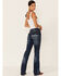 Cowgirl Tuff Women's Don't Fence Me In Jeans  , Indigo, hi-res
