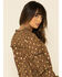 Image #4 - Mystree Women's Leopard Foil Puff Sleeve Blouse Top, Leopard, hi-res