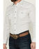 Image #3 - Gibson Men's Polka Geo Print Long Sleeve Snap Western Shirt, White, hi-res