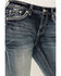 Image #4 - Grace in LA Women's Mid Rise Sequins Embroidered Pocket Bootcut Jeans, Dark Wash, hi-res