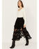 Image #2 - Shyanne Women's Diamond Embroidered Mesh Skirt, Black, hi-res