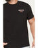 Image #3 - Brixton Men's Boot Barn Exclusive Rancho Short Sleeve Graphic T-Shirt, Black, hi-res