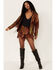 Image #2 - Any Old Iron Women's Sequins and Fringe Jacket, Rust Copper, hi-res