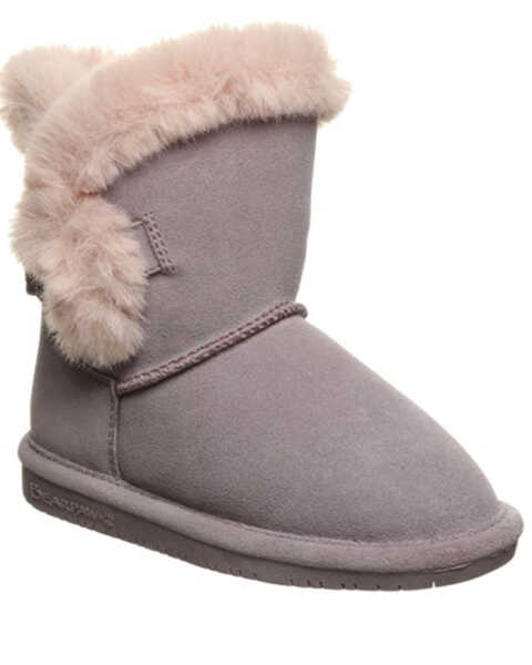 Bearpaw Girls' Betsey Casual Boots - Round Toe , Pink, hi-res
