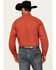 Image #4 - Cinch Men's Money Sign Print Long Sleeve Button-Down Western Shirt, Red, hi-res