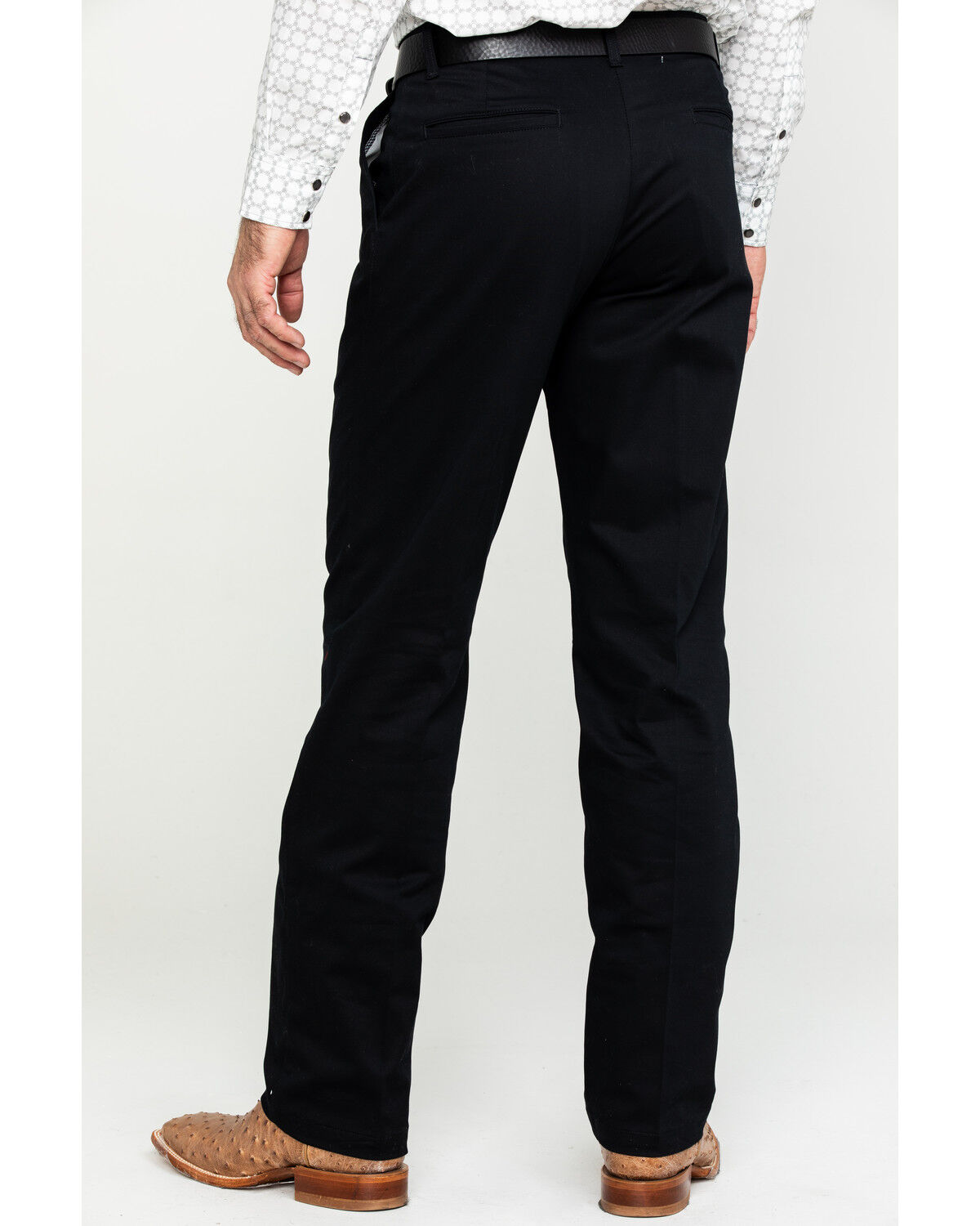 Wrangler Men's Black Casual Pleated Front Western Pants Wrangler Men's Black Casual Pleated Front Western Pants