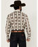 Image #4 - Wrangler Men's Checotah Southwestern Print Long Sleeve Snap Western Shirt, Brown, hi-res