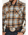 Pendleton Men's Canyon Large Plaid Long Sleeve Western Flannel Shirt , Blue, hi-res