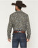 Image #4 - Gibson Trading Co Men's Last Call Paisley Print Long Sleeve Butt-Down Western Shirt, Black, hi-res