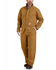 Image #1 - Carhartt Men's Brown M-Washed Duck Insulated Work Coveralls - Tall , Brown, hi-res