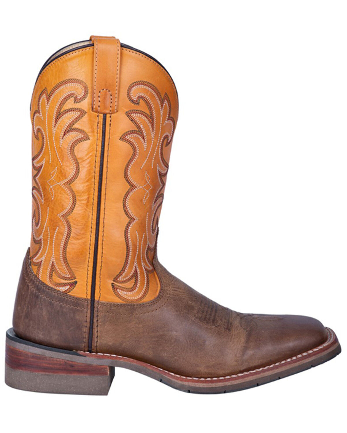 Image #2 - Dan Post Men's Ferrier Pull On Work Boots - Square Toe, Tan, hi-res