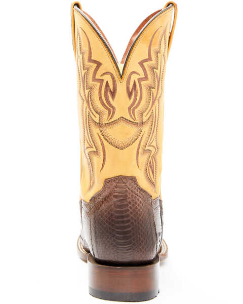 Image #5 - Dan Post Men's Exotic Snake Western Boots - Broad Square Toe, Brown, hi-res