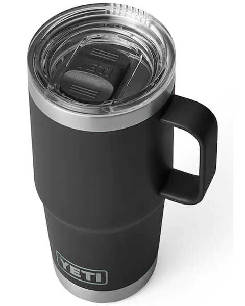 Image #2 - Yeti Rambler 20 oz Stronghold Lid Travel Mug - Black, Black, hi-res