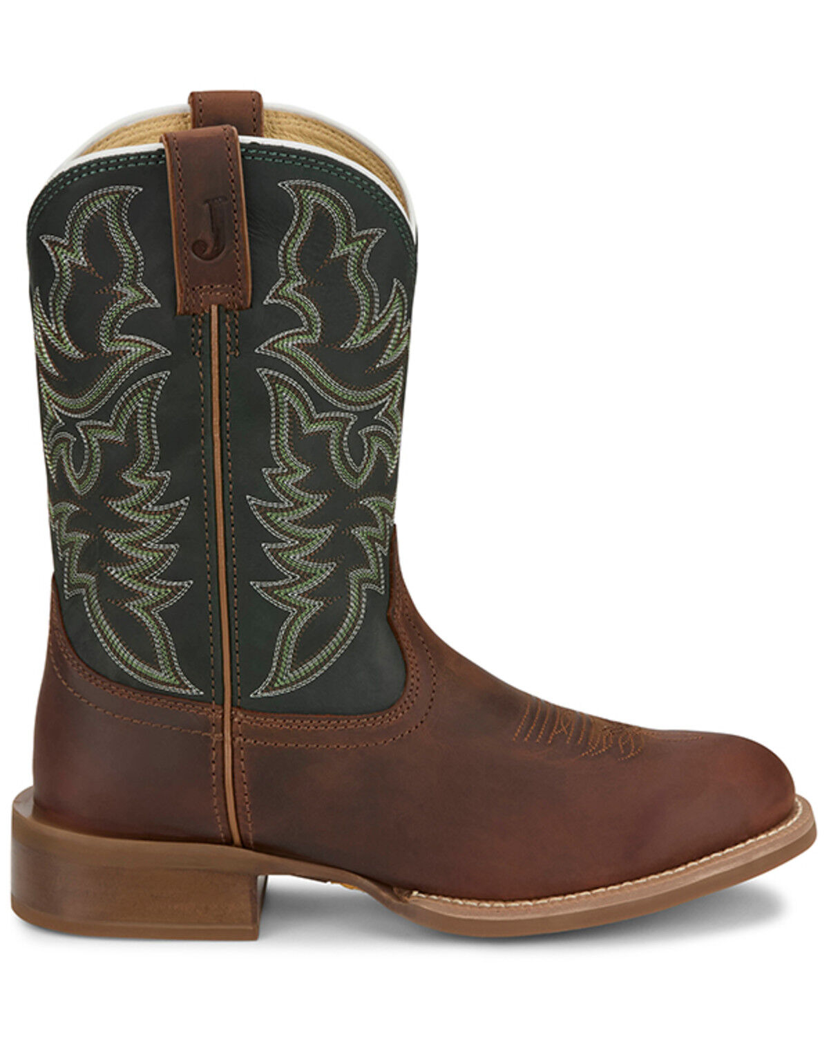 Image #2 - Justin Men's Wild Bill Performance Western Boots - Round Toe, Brown, hi-res