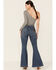Image #4 - Wrangler Retro Women's High Rise Trumpet Flare Denim Jeans, , hi-res