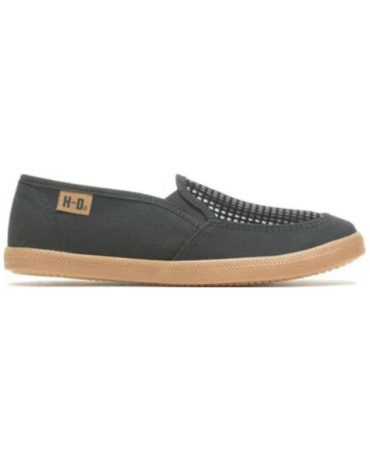 Harley Davidson Boys' Gridley Slip-On Sneakers, Black, hi-res