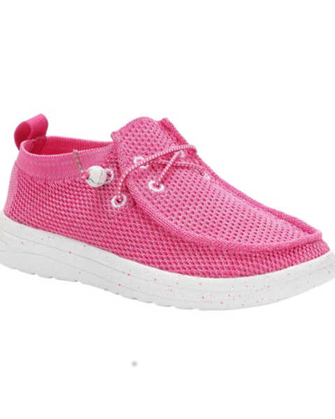 Lamo Footwear Girls' Mickey Slip-On Casual Shoes - Moc Toe , Pink, hi-res