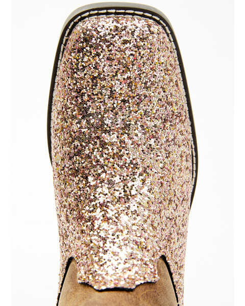 Image #6 - Shyanne Girls' Sparkle Plenty Boots - Broad Square Toe, Pink, hi-res