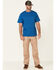 Image #2 - Hawx Men's Forge Short Sleeve Work Pocket T-Shirt - Tall , Blue, hi-res