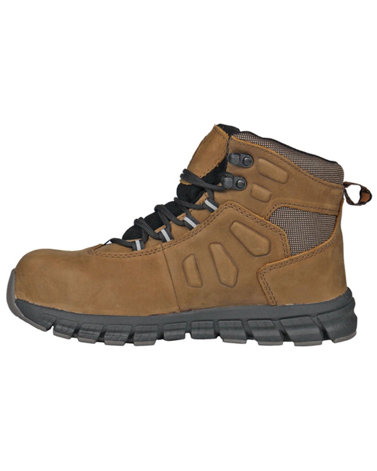 Image #3 - Hoss Men's Tikaboo Ultra Light Lace-Up Work Boots - Composite Toe, Brown, hi-res