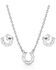 Image #2 - Montana Silversmiths Women's Delicate Glamour Horseshoe Jewelry Set - 2 Piece, Silver, hi-res