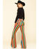 Ranch Dress'n Women's Serape Print Super Flare Jeans  , Multi, hi-res