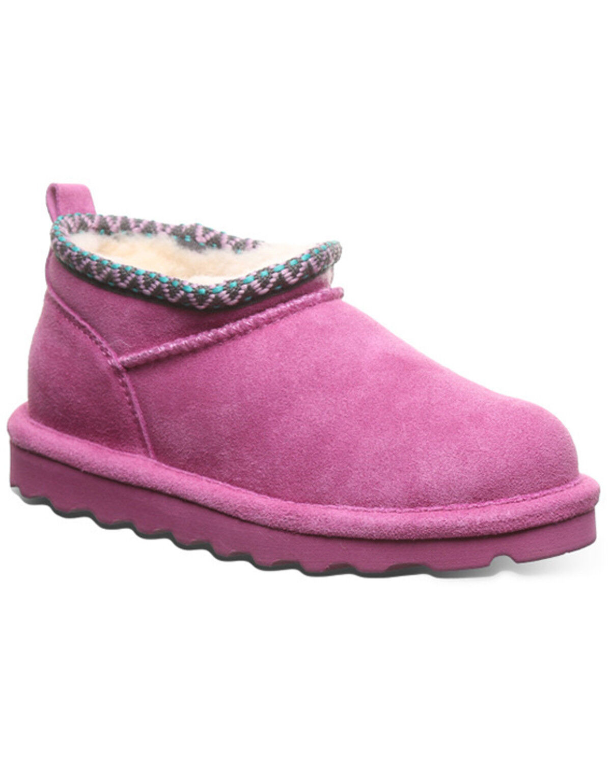 Image #1 - Bearpaw Girls' Super Shorty Deco Casual Boots, Pink, hi-res