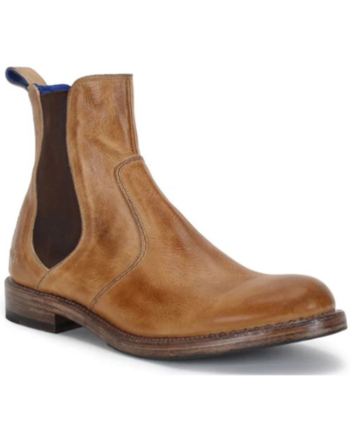 Image #1 - Bed Stu Men's Nando Chelsea Boots - Round Toe, Tan, hi-res