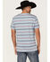 Image #4 - Rock & Roll Denim Men's Dale Brisby Stripe T-Shirt, Turquoise, hi-res