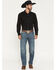 Image #1 - Rock & Roll Denim Men's Medium Wash Cannon Loose Fit Bootcut Reflex Stretch Denim Jeans, Medium Wash, hi-res