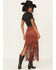 Image #3 - Shyanne Women's Faux Suede Fringe Mini Skirt, Mahogany, hi-res