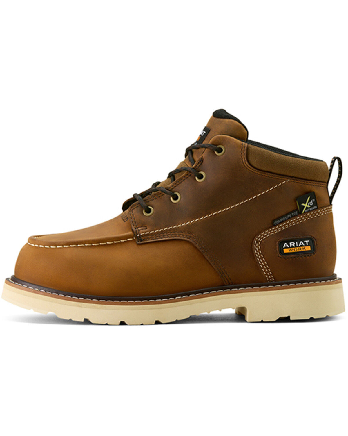 Image #2 - Ariat Men's Rebar Lift Chukka MetGuard Moc Work Boots - Composite Toe, Brown, hi-res