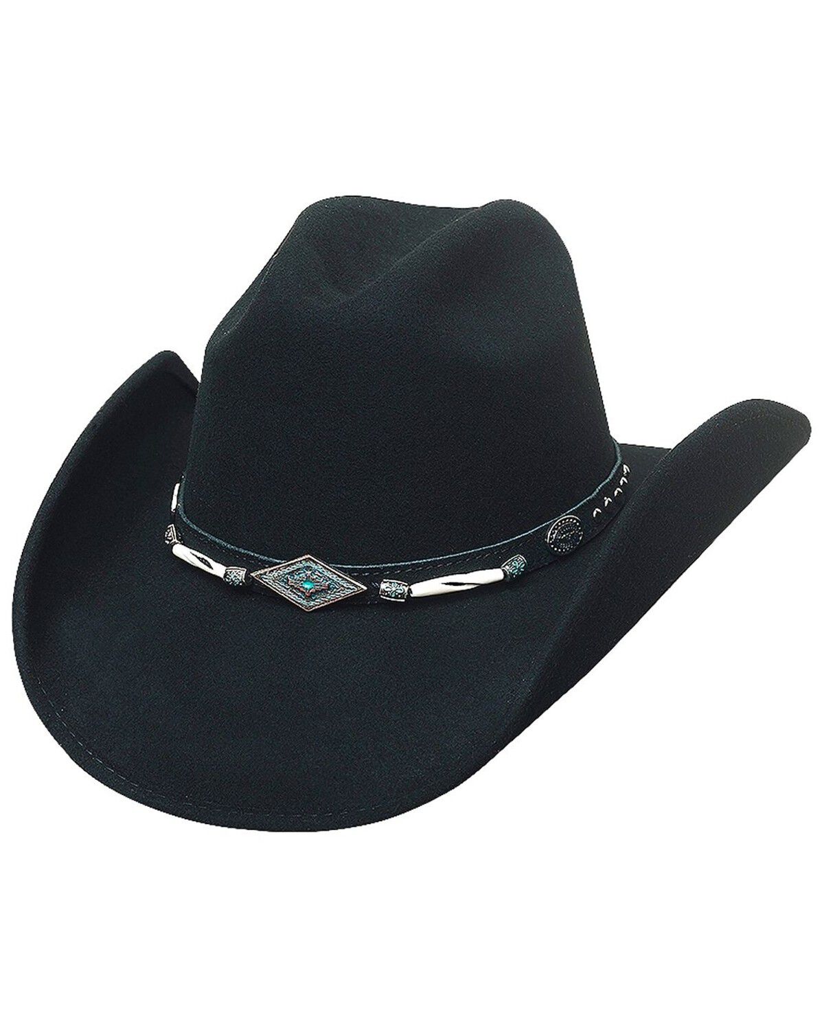 Bullhide Mojave Wool Cowgirl Hat, Black, hi-res