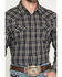 Image #3 - Cody James Men's Warriors Way Plaid Print Long Sleeve Snap Western Shirt - Tall, Dark Blue, hi-res