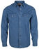 Image #1 - Mountain Khakis Men's Austin Medium Wash Long Sleeve Snap Denim Shirt, Medium Wash, hi-res