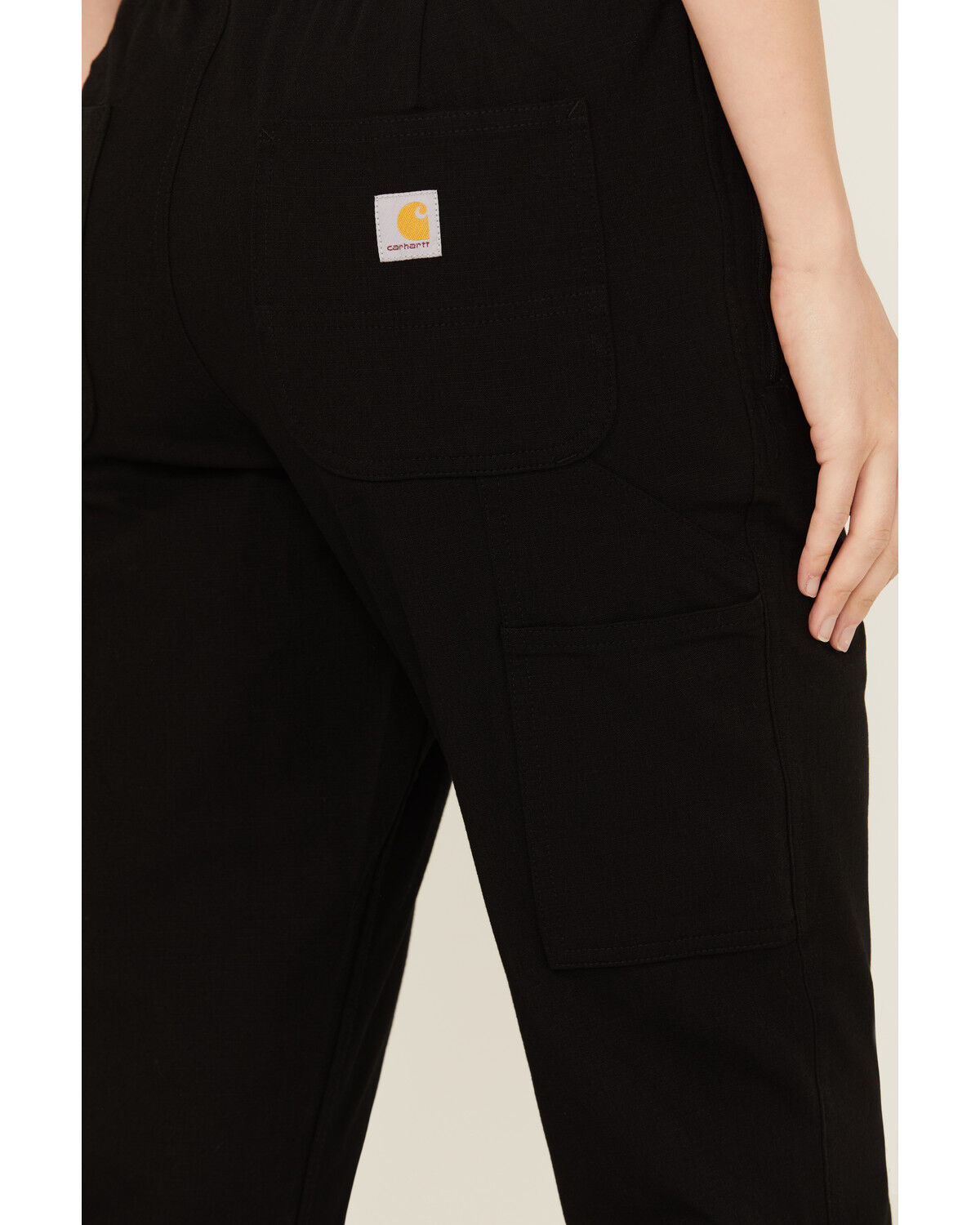 Image #4 - Carhartt Women's Force Relaxed Fit Ripstop Work Pants, Black, hi-res