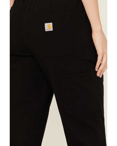 Image #4 - Carhartt Women's Force Relaxed Fit Ripstop Work Pants , Black, hi-res