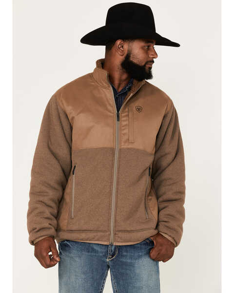 Ariat Men's Grizzly Canvas Bluff Jacket, Brown, hi-res